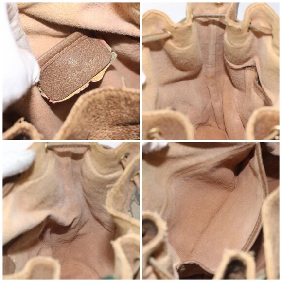 GUCCI GG Supreme Web Sherry Line Bag PVC Beige Red Green 72 02 034 Auth 117242 - Picture 15 of 16